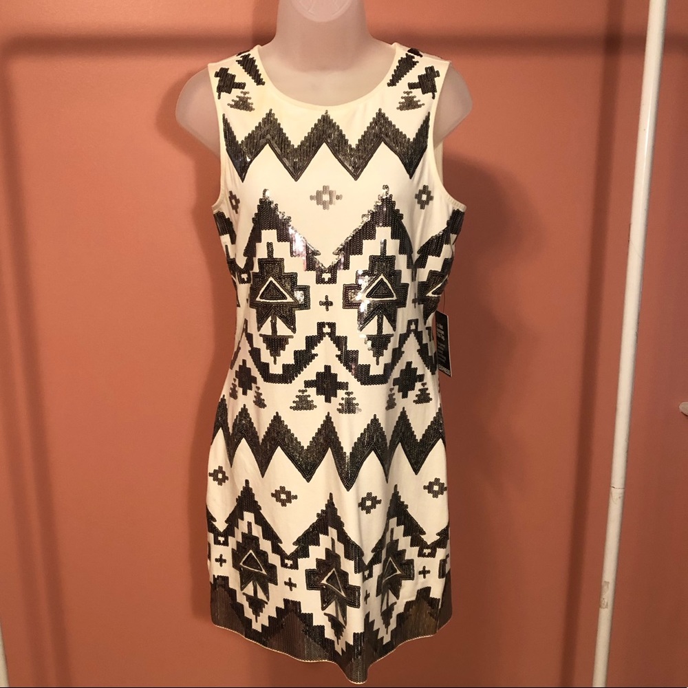 Express Sequin Sleeveless Dress Size Medium